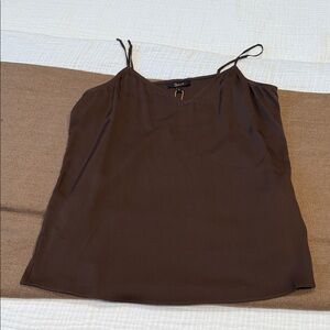 NWT Quince Silk Camisole in Brown - Size S